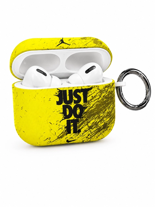 Стильный чехол для AirPods / AirPods Pro с принтом, защитный кейс с карабином