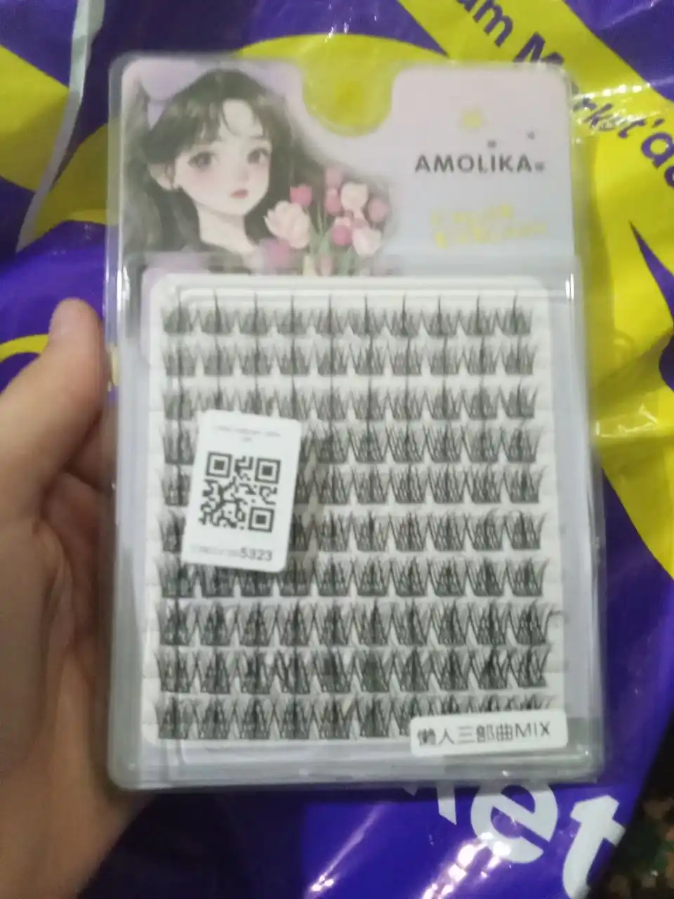Anime, 3D-effektli sun'iy kirpiklar, individual kengaytirish