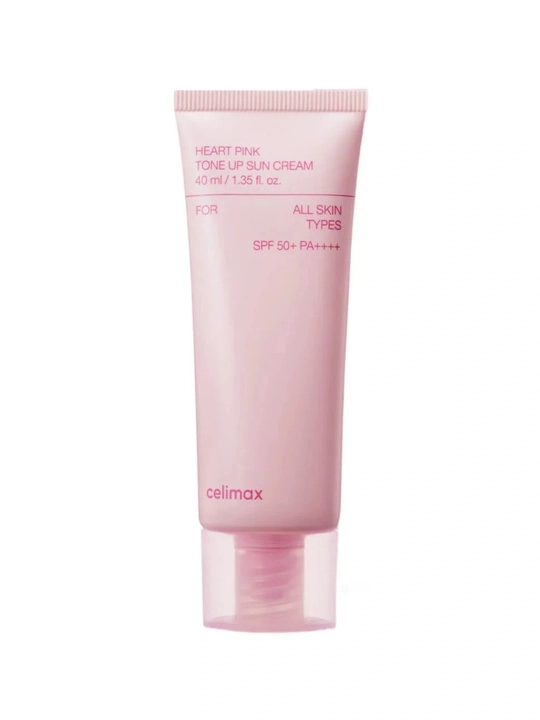 Солнцезащитный крем Celimax Heart Pink Tone Up Sun Cream, SPF50+ - 