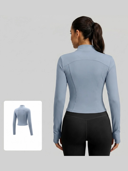 Ayollar sport longslivi, mashg‘ulot uchun rashgard, uzun yengli sport top, sport kiyimi