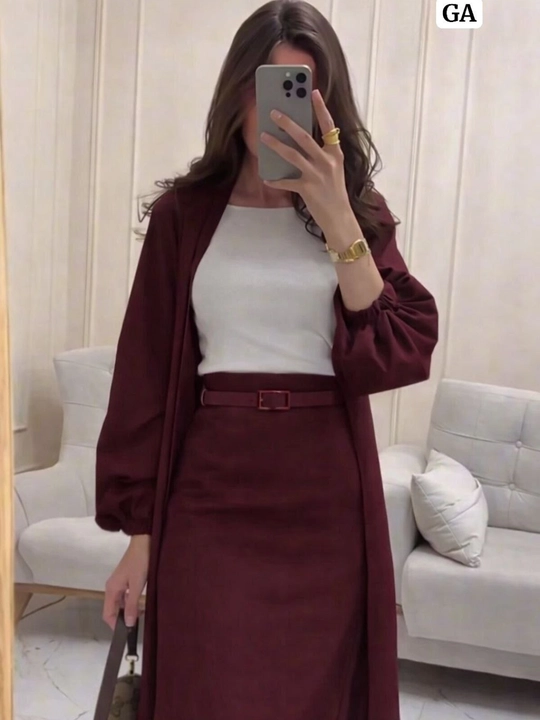 Lyon matoli ayollar uchun dvoyka abaya va yubka  yozgi kiyim ko‘ylak  standart razmer42-50