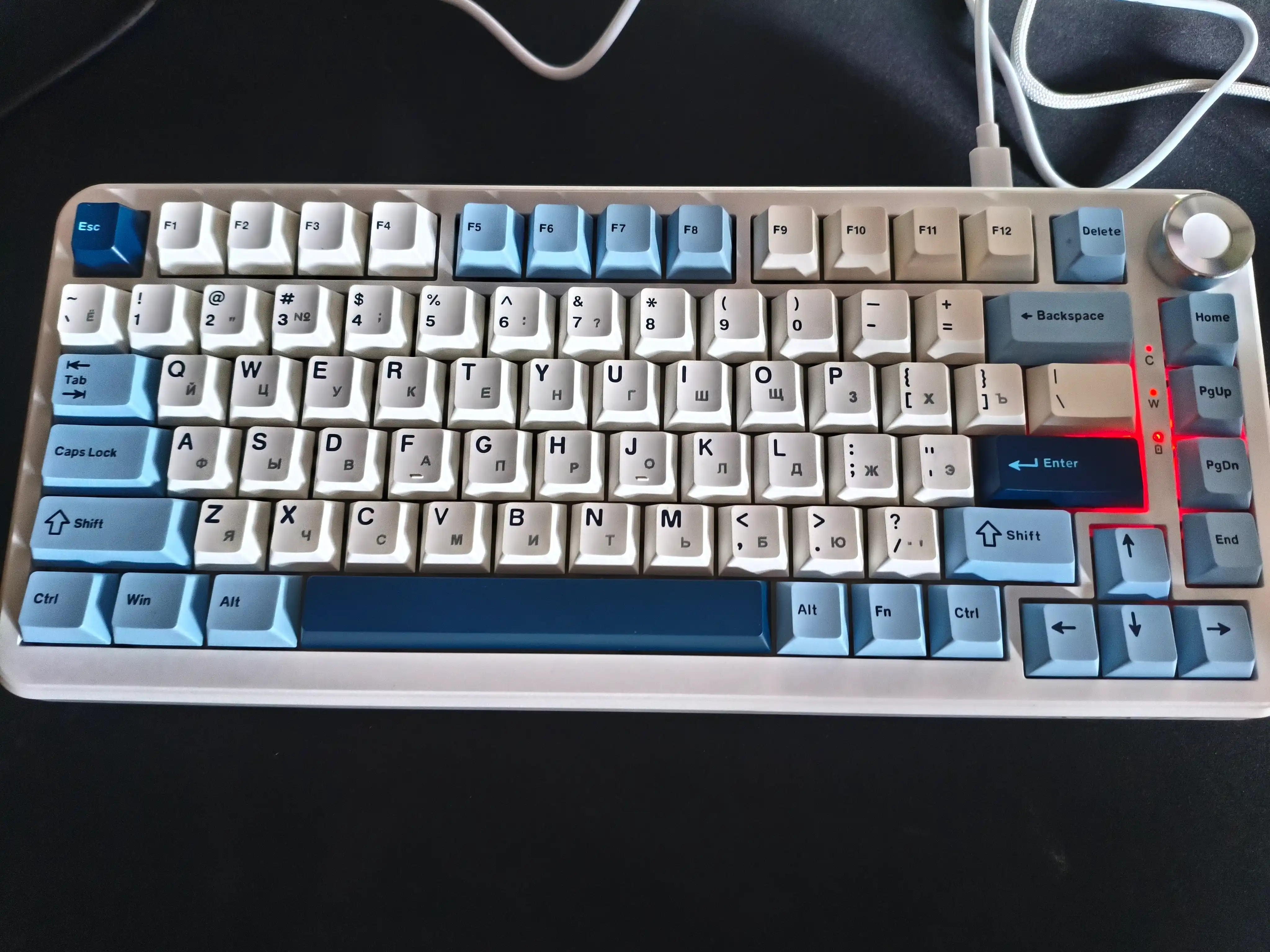 Mexanik Klaviatura AJAZZ AK820 MAX PLUS, Simsiz, Bluetooth, Geyming uchun, RGB, Hot-Swap