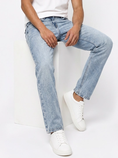 Мужские джинсы Regular Fit летние 98%хлопок прямые классические дышащие повседневные стреч
