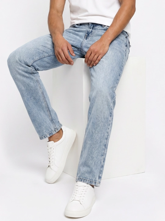 Regular Fit kuzgi erkaklar jinsi shimlari, 98% paxta