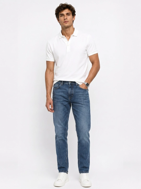 Regular Fit kuzgi erkaklar jinsi shimlari, 98% paxta