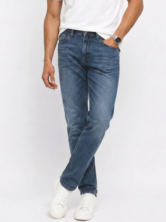 Regular Fit kuzgi erkaklar jinsi shimlari, 98% paxta