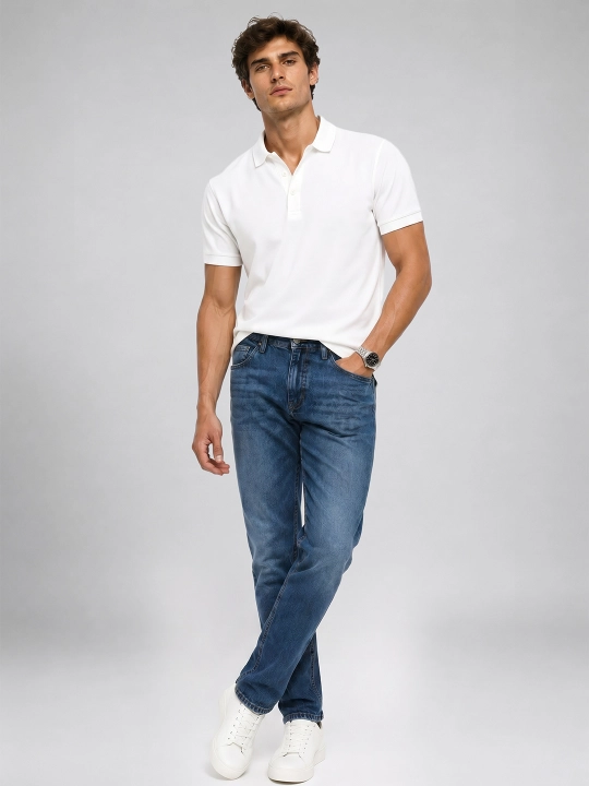 Regular Fit kuzgi erkaklar jinsi shimlari, 98% paxta
