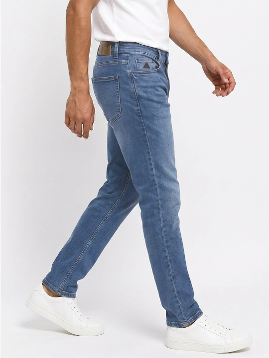 Мужские джинсы Slim Fit, зауженные, 98% хлопок, демисезонные стрейч, Большемерят на размер - 