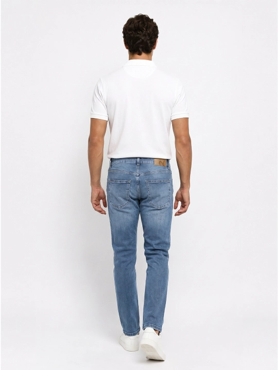 Slim Fit erkaklar jinsi shim, tor, 98% paxta kuzgi yengil cho‘ziluvchan, bir razmer katta