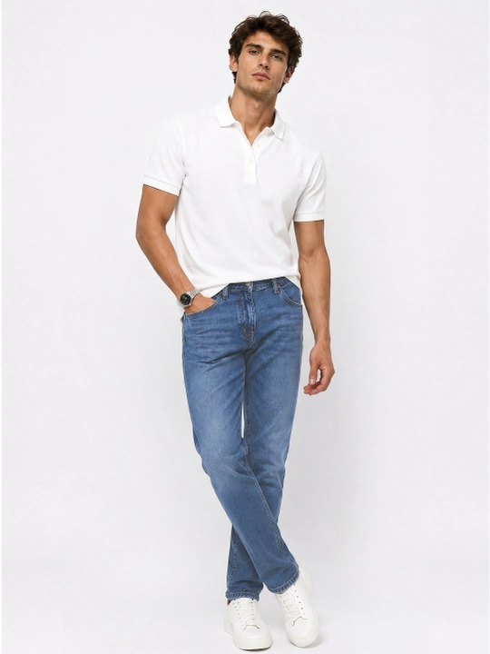 Slim Fit erkaklar jinsi shim, tor, 98% paxta kuzgi yengil cho‘ziluvchan, bir razmer katta