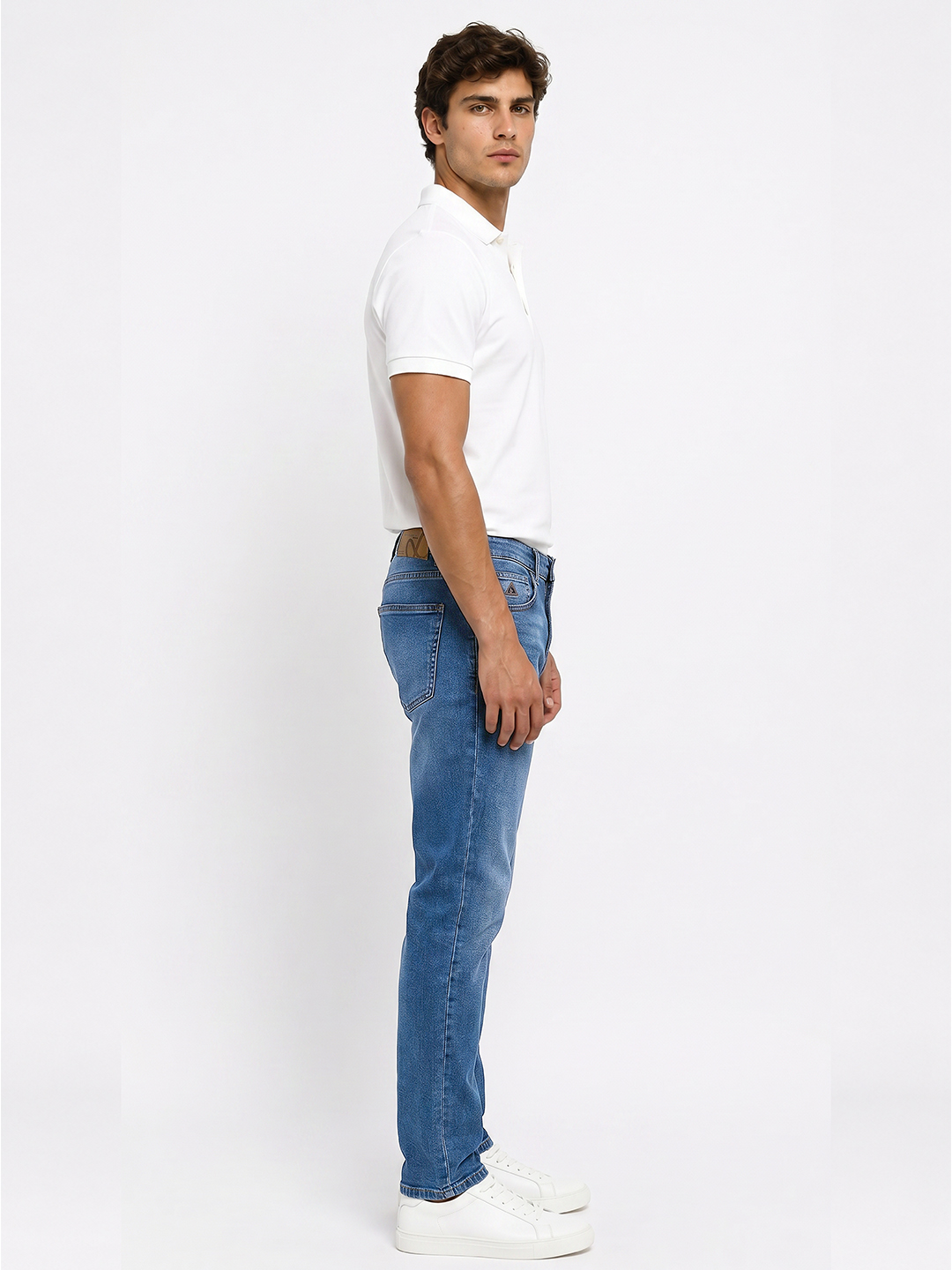 Slim Fit erkaklar jinsi shim, tor, 98% paxta kuzgi yengil cho‘ziluvchan, bir razmer katta