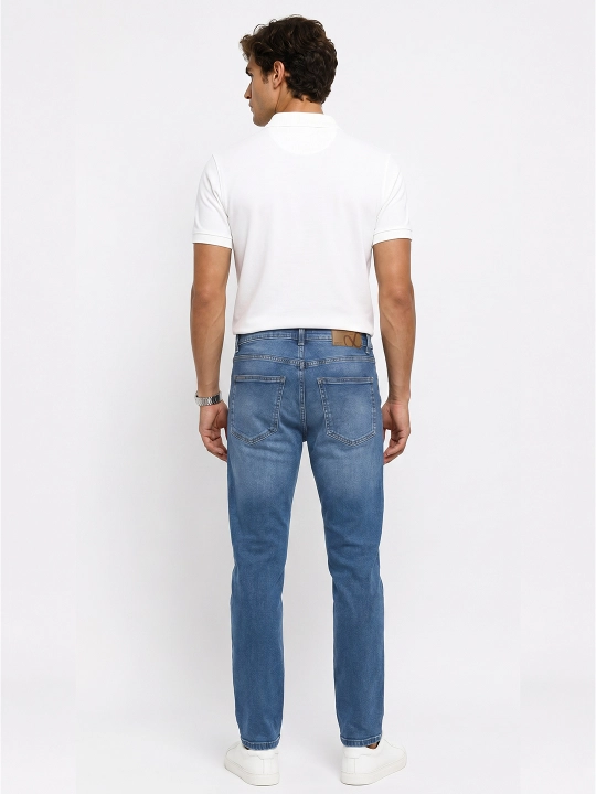 Slim Fit erkaklar jinsi shim, tor, 98% paxta kuzgi yengil cho‘ziluvchan, bir razmer katta