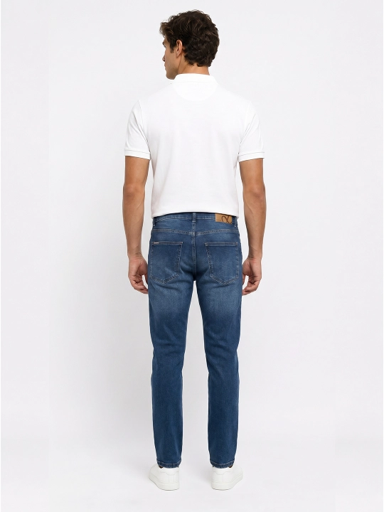 Slim Fit erkaklar jinsi shim, tor, 98% paxta kuzgi yengil cho‘ziluvchan, bir razmer katta