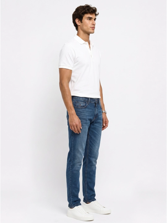 Slim Fit erkaklar jinsi shim, tor, 98% paxta kuzgi yengil cho‘ziluvchan, bir razmer katta