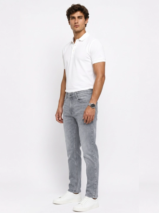 Slim Fit erkaklar jinsi shim, tor, 98% paxta kuzgi yengil cho‘ziluvchan, bir razmer katta
