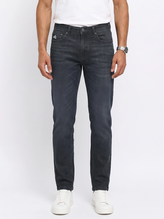Мужские джинсы Slim Fit, зауженные, 98% хлопок, демисезонные стрейч, Большемерят на размер - 