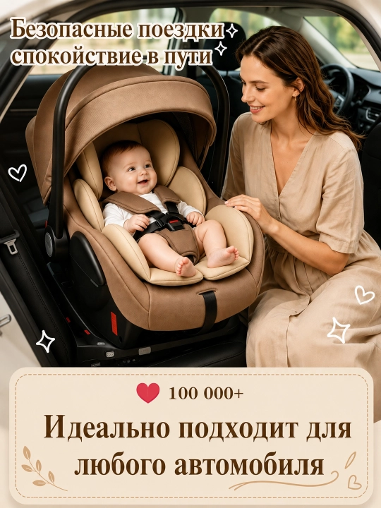 CQM-07 360° ISOFIX avtokreslo, yangi tug‘ilgan chaqaloqlar uchun, 0-13 kg