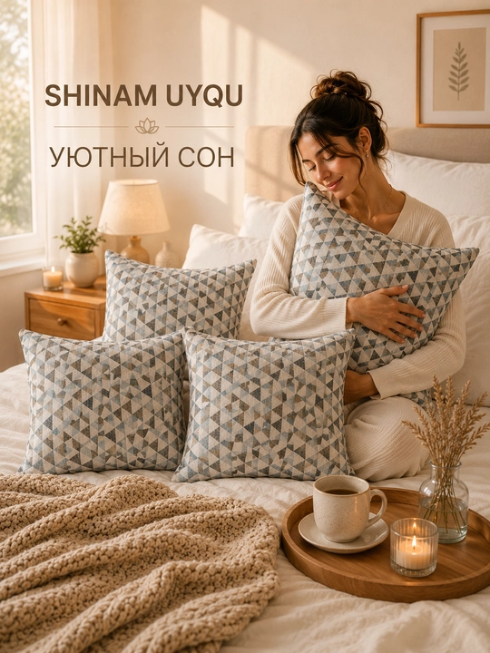 Premium dekorativ yostiq jildi