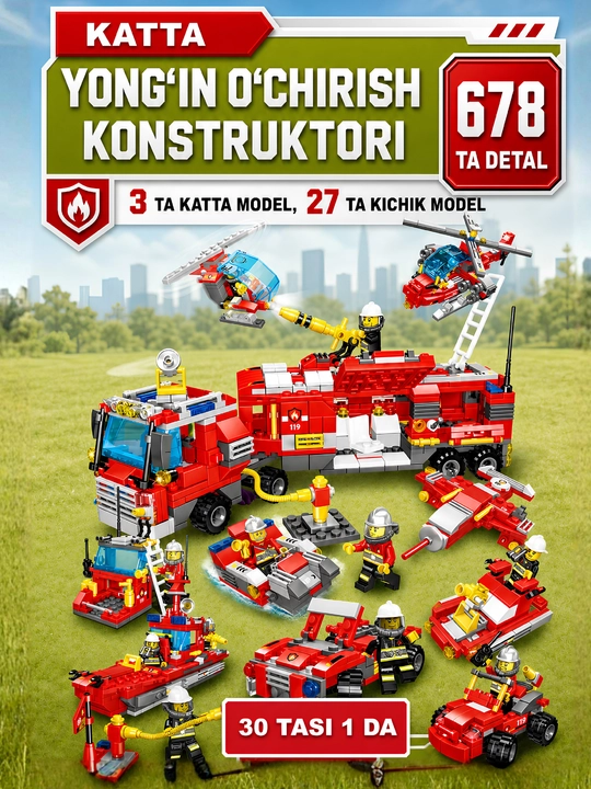Конструктор совместимый с Lego, лего машина, самолет, полиция, вертолет - 