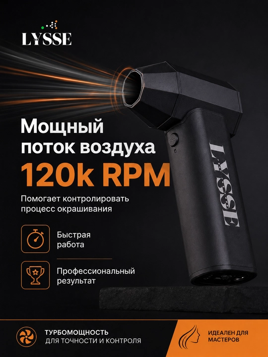 LYSSE X6 PRO — Mini Jet Фен - 