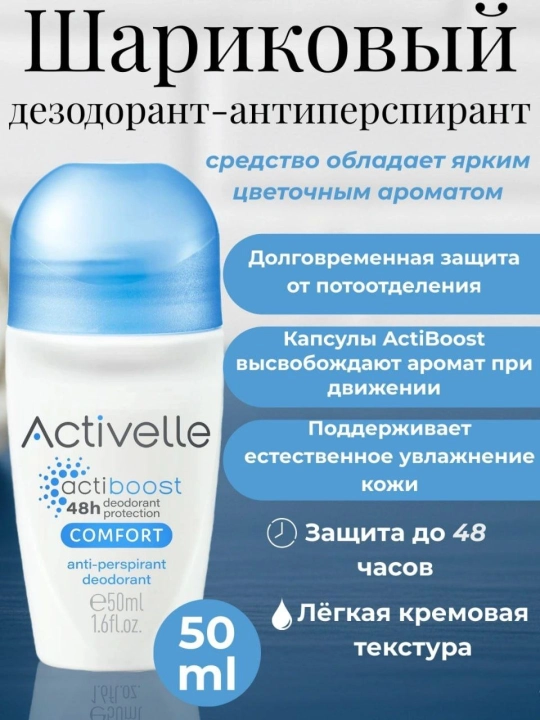 Ayollar uchun dezodorantlar va antiperspirantlar, 50 ml - 