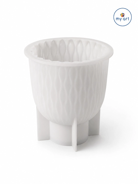 Silikon qolip, gullar uchun guldon, guldon qolipi, gips va smola uchun mold