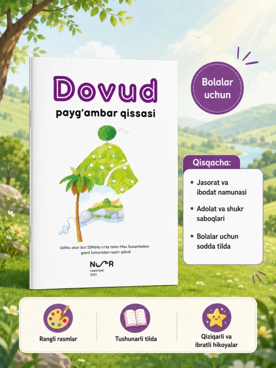Payg'ambarlar tarixi qissalari, bolalar uchun rasmli kitoblar 10 ta payg'ambar