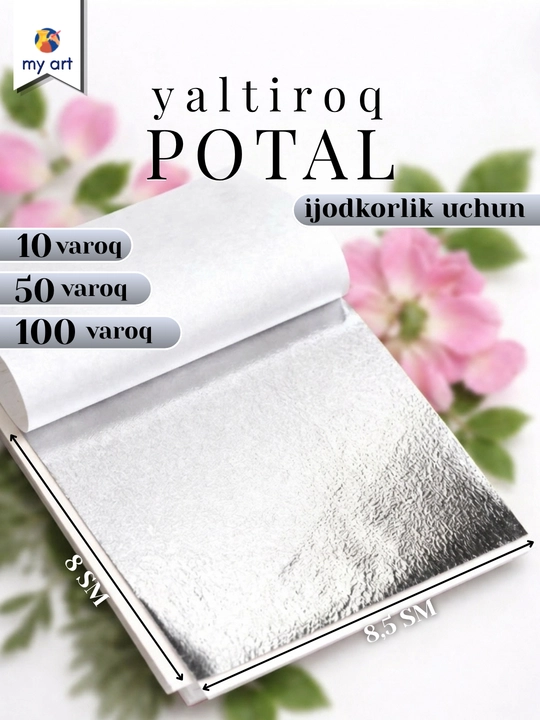 Ko‘zgu effektli varaq potal, yaltiroq potal, ijodkorlik uchun