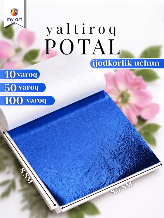 Ko‘zgu effektli varaq potal, yaltiroq potal, ijodkorlik uchun
