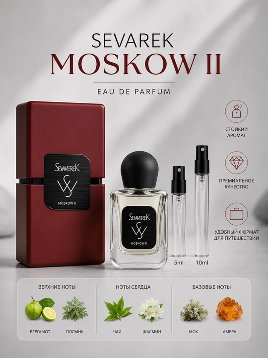 Sevarek Moscow II Eau de Parfum, мужские духи, женские духи - 