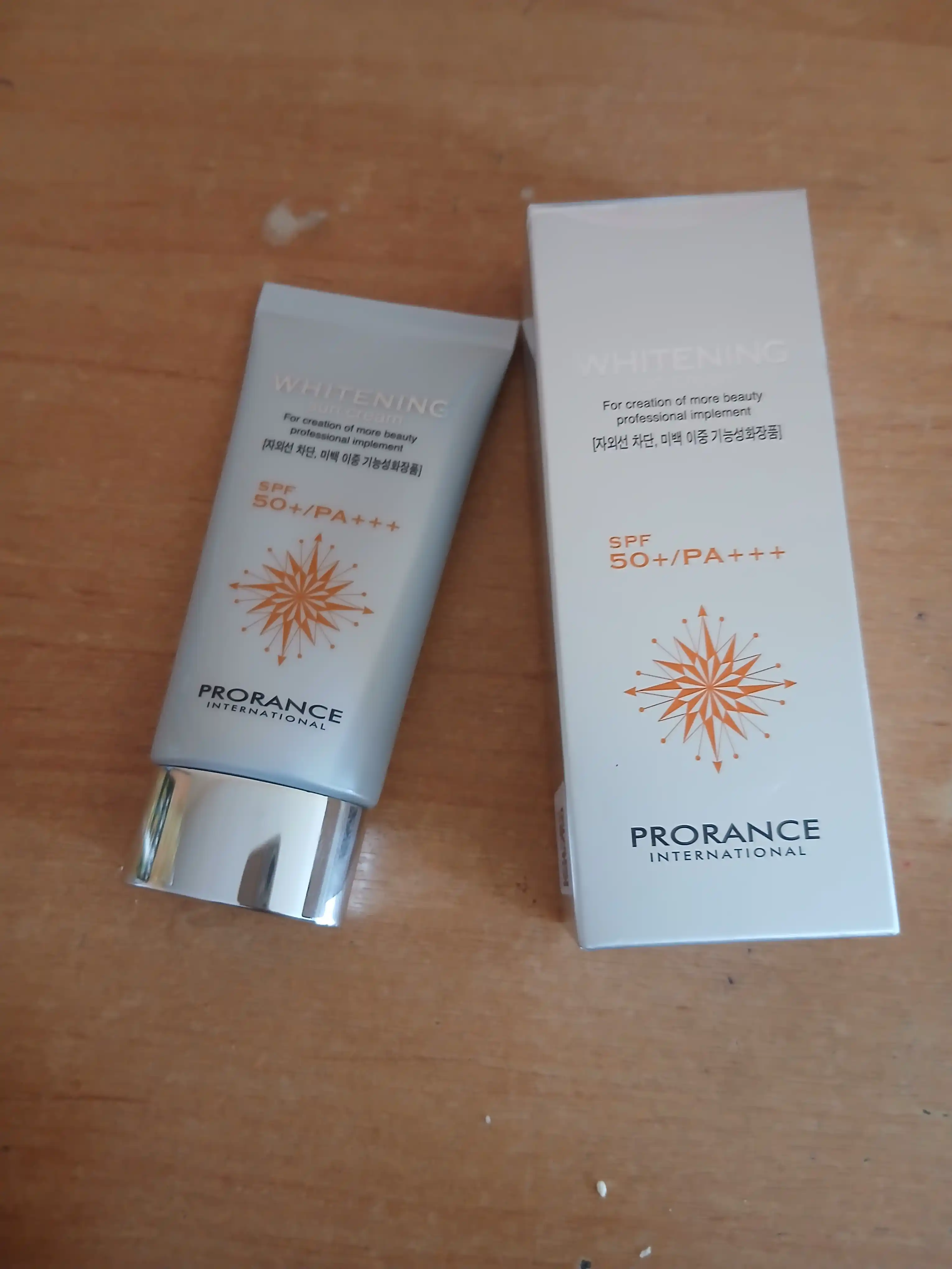 Солнцезащитный крем от пигментации, отбеливающий Prorance Whitening SPF 50+ PA+++, 70 мл