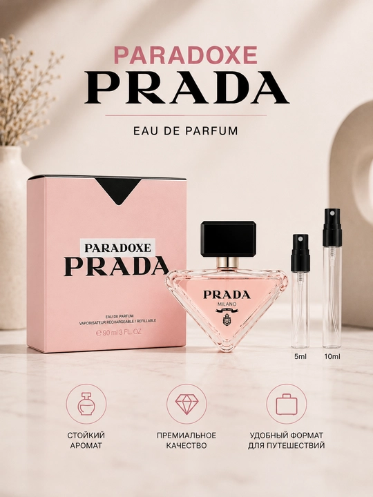 Парфюмерная вода Prada Paradoxe, стойкий аромат, цветочный аромат - 