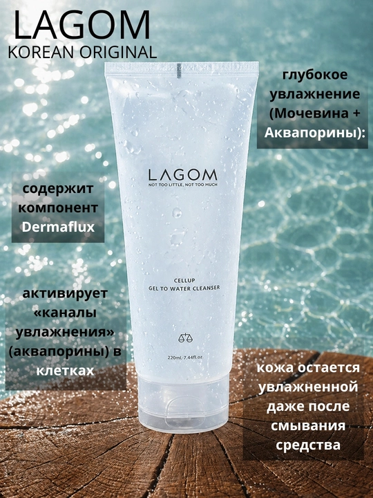 LAGOM teri parvarish to‘plami, namlovchi va SPF50 quyoshdan himoya komplekti - 