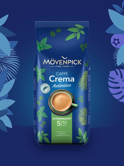 Кофе зерновое Movenpick Crema Autentico, произведено в Германии — TEACOFF-AUTENT1