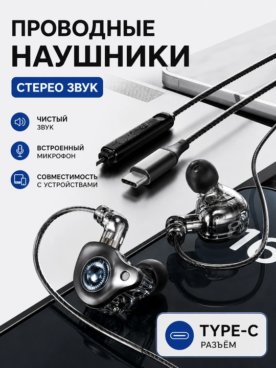 Hi-Fi simli o‘yin quloqchinlari mikrofonli, ajraladigan kabel, PC va telefon uchun - 