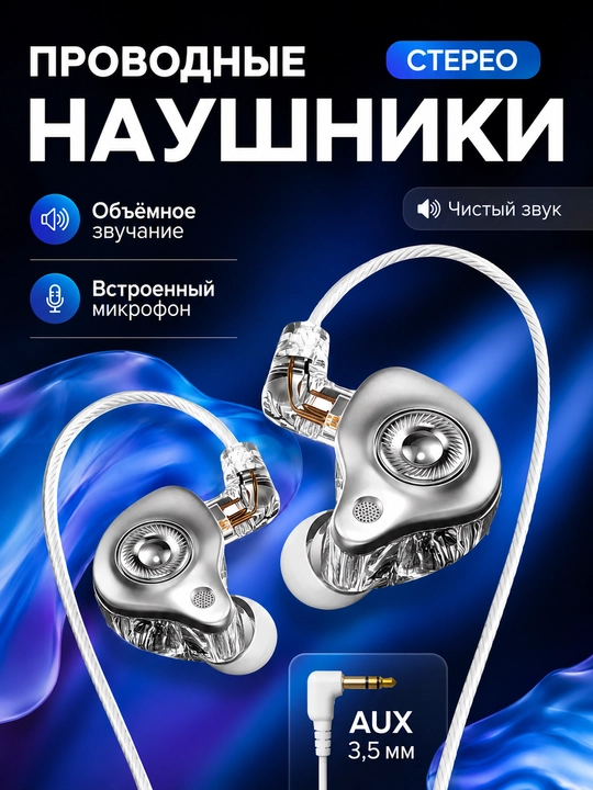 Hi-Fi simli o‘yin quloqchinlari mikrofonli, ajraladigan kabel, PC va telefon uchun - 