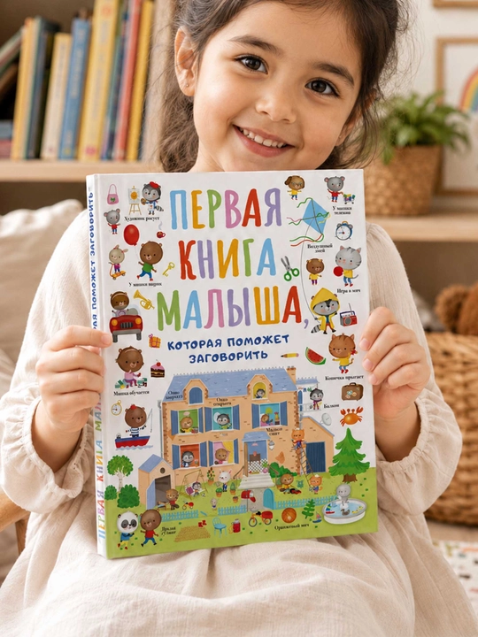 Bolalar uchun rivojlantiruvchi kitob, birinchi so‘zlar va nutq rivoji - 
