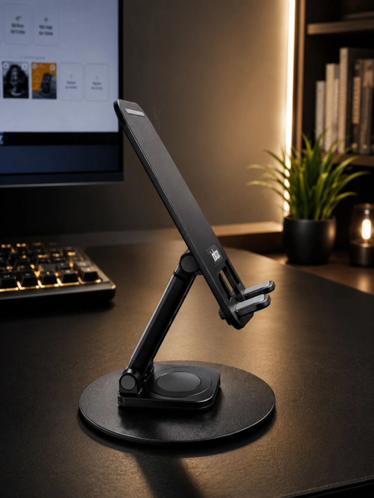 Telefon, stol, planshet uchun universal taglik, metall, dekstop stand video uchun mos