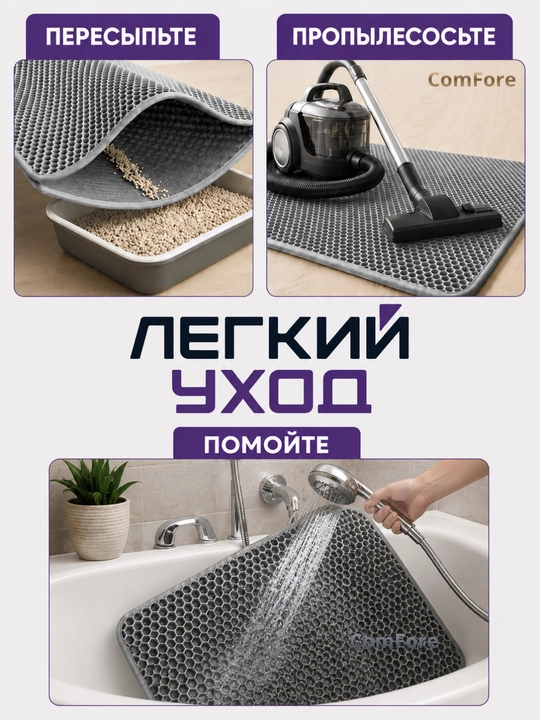 Двухслойный EVA коврик под лоток, мат, для кошек, под миску, коврик для кошачьего туалета