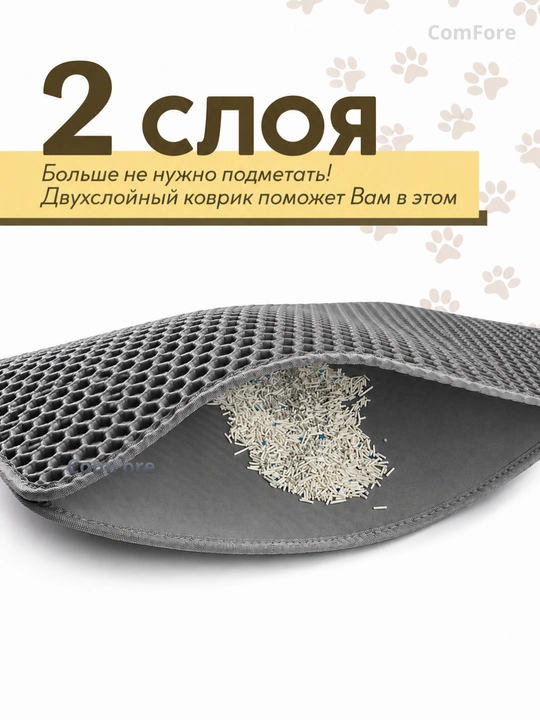 Двухслойный EVA коврик под лоток, мат, для кошек, под миску, коврик для кошачьего туалета