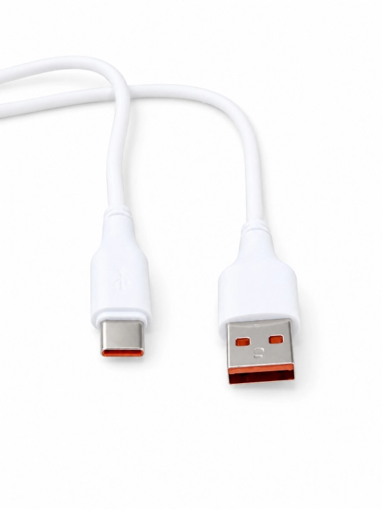 USB Type-C 3.0 kabeli, 6A, mustahkam, tez zaryadlash va ma’lumot uzatish uchun