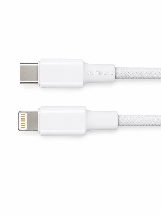Usb Type-C Lightning kabeli/iPhone, iPad, iPod uchun zaryadlash/1 metr / oq