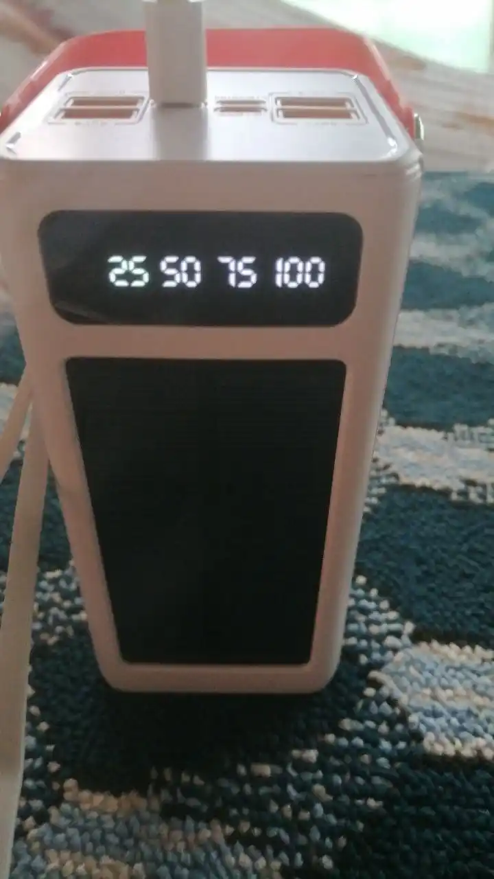 50000, 100000, 160000, 7 ta 1 da tez quvvatlanadigan tashqi quvvat banki akkumulyatori