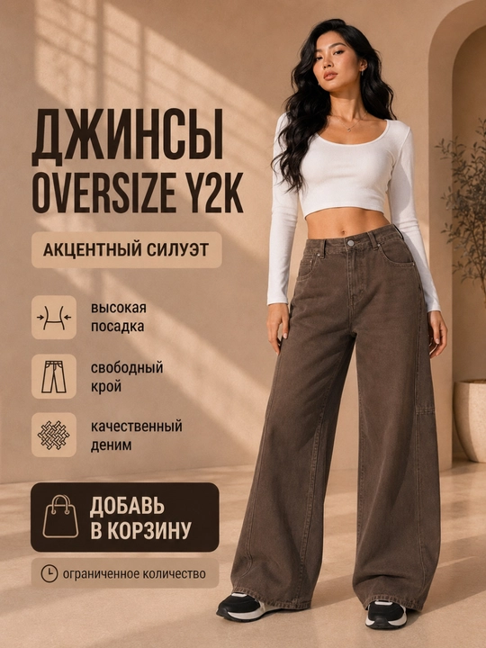 Ayollar baggy jinsi, Y2K, keng jinsi, klassik, koreys uslubi, baland bel