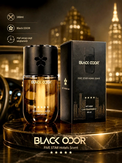 BLACK ODOR — "Аромат пятизвёздочных отелей" автомобильный ароматизатор 160 мл