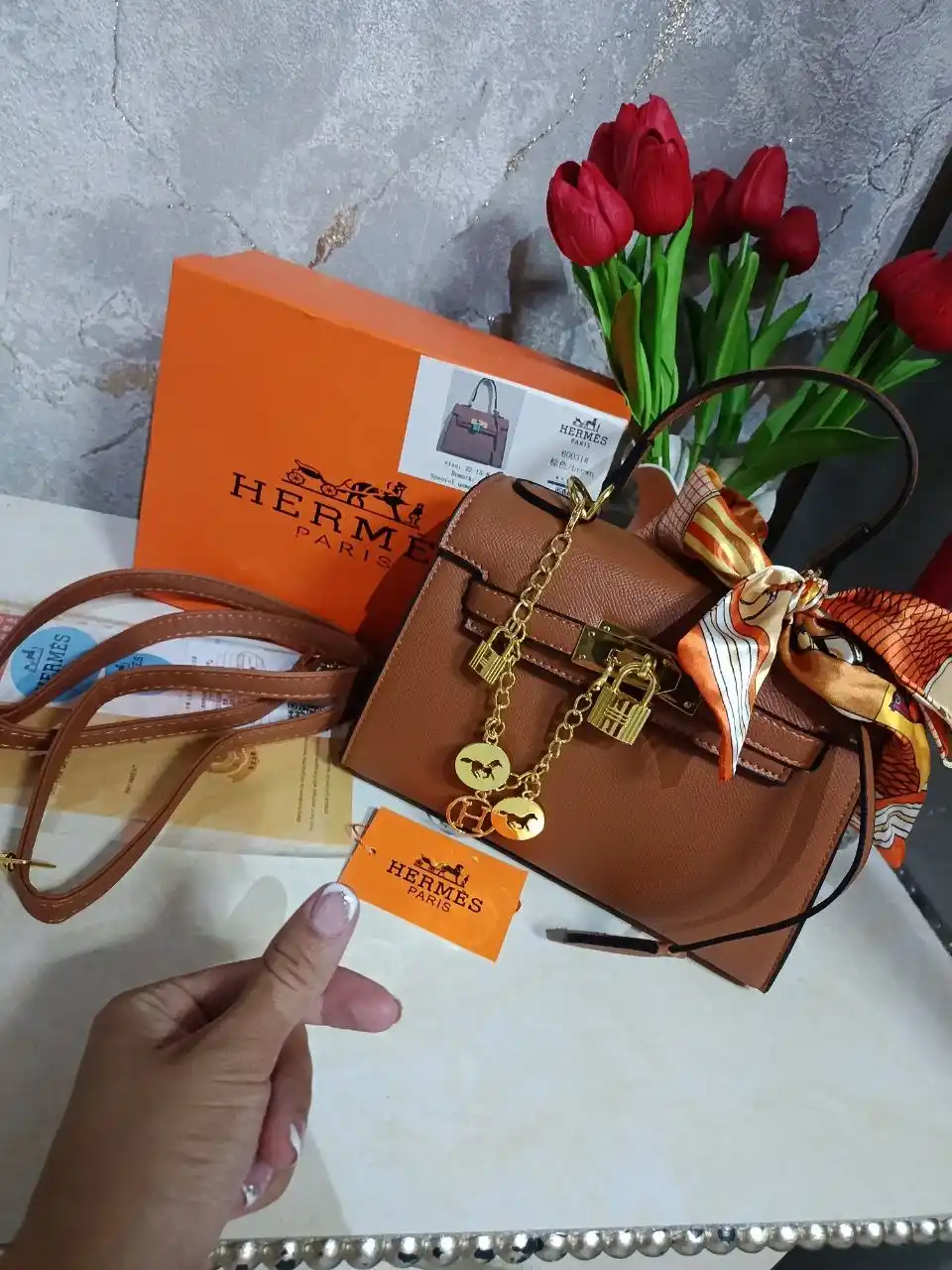 Женская сумка в стиле Hermes