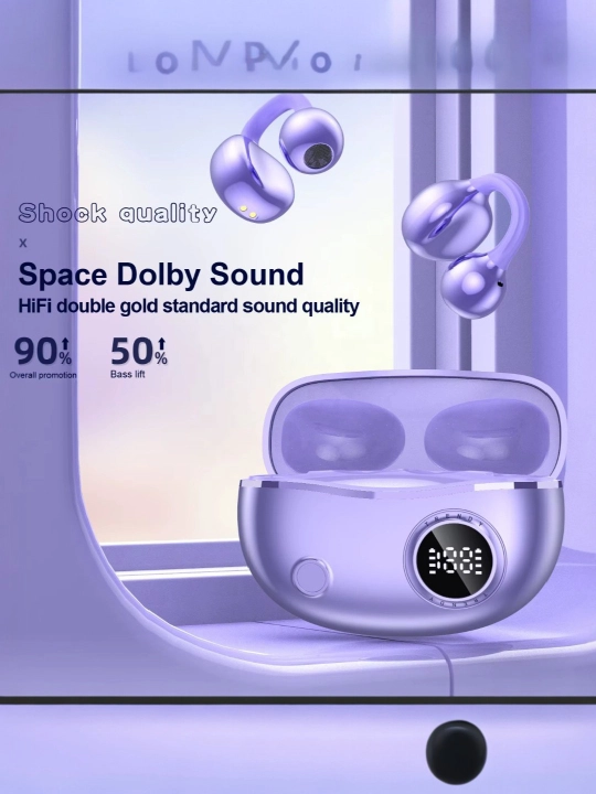 Simsiz Bluetooth quloqchin displeyli kuchli bass bilan