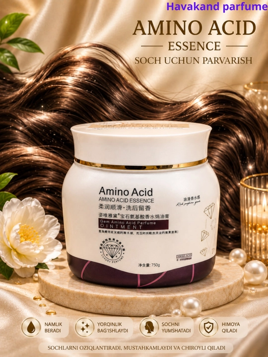 Soch uchun balzam, Amino Acid & Camellia Essence, 750 ml - 