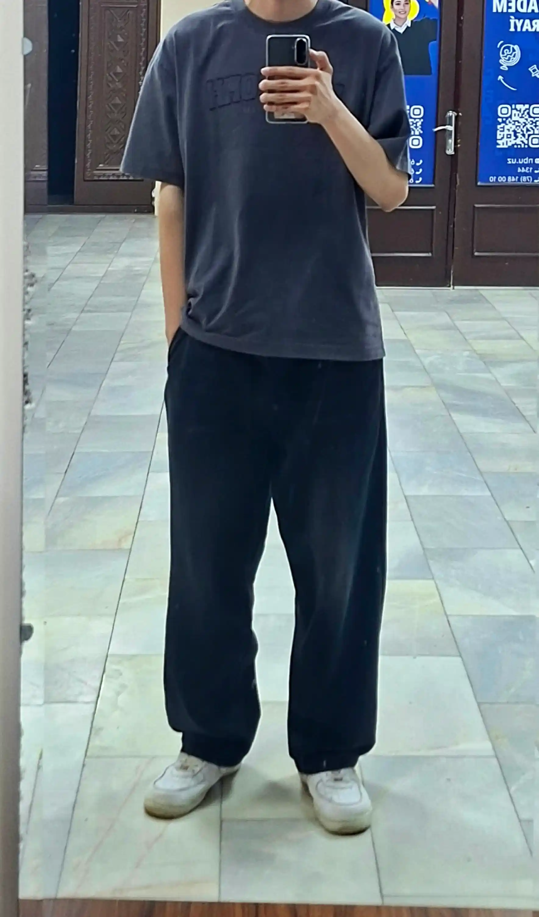 Keng jinsi shimlar y2k baggi oversize sk8 UNI