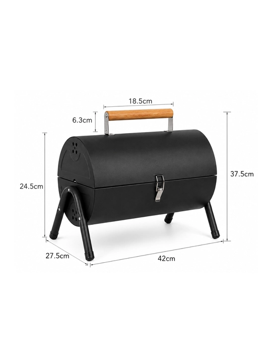 Портативный мини BBQ мангал-гриль, 3 цвета, 42 × 37.5 × 27.5 см
